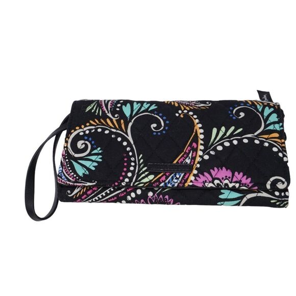 Vera Bradley BOGO FREE SALE Bandana Swirl Large Wallet - Picture 4 of 10